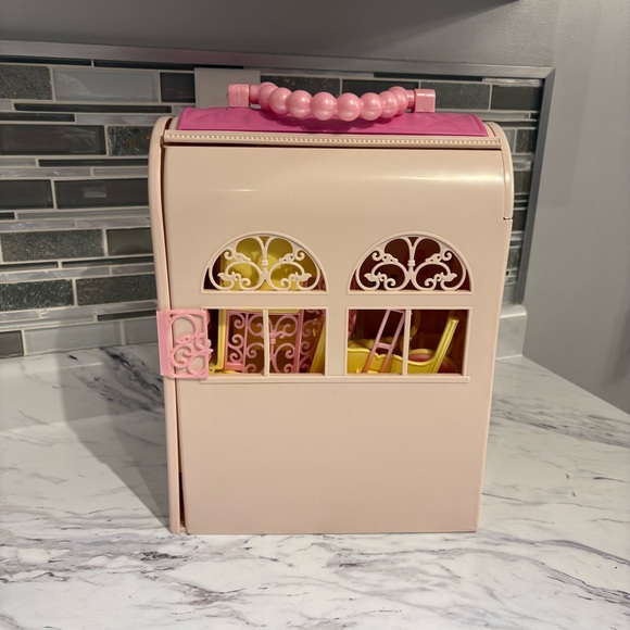 Vintage Mattel Barbie Bed & Bath Carry play set house folds up 1998 - Picture 16 of 16